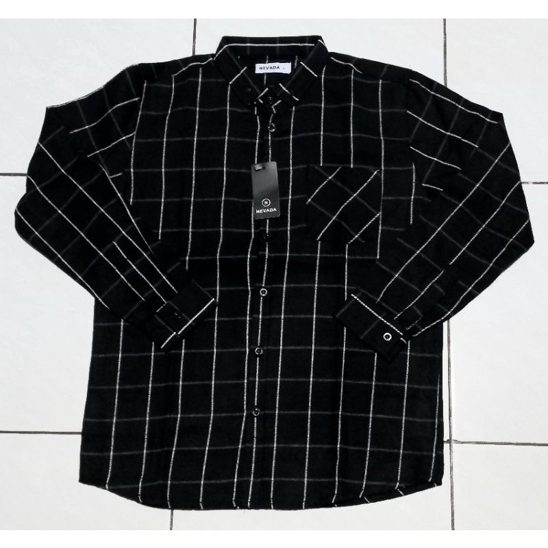 kemeja flanel lengan panjang pria / kemeja panjang / pakaian pria / kemeja flanel nevada