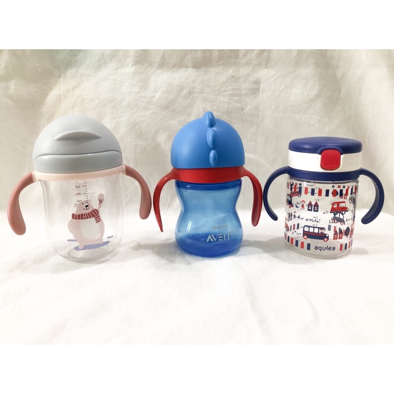 (Preloved) Botol Minum Anak tanpa straw/sedotan Babycare, Richell, Avent