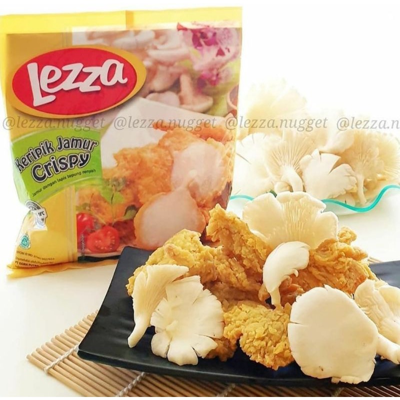 

Lezza jamur crispy 400 gr frozen / frosen siap goreng / kriuk