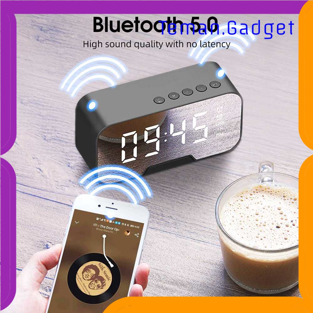 TG-PJM Bannixing Jam Alarm Clock with Bluetooth Active Speaker TF AUX FM - G50