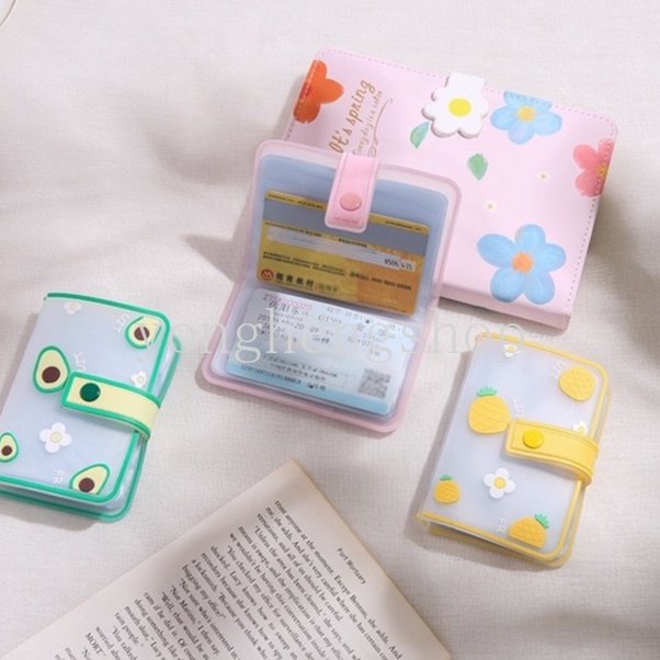 Dompet Kartu Nama / Kredit / Foto 20 Slot Motif Kartun Untuk Wanita