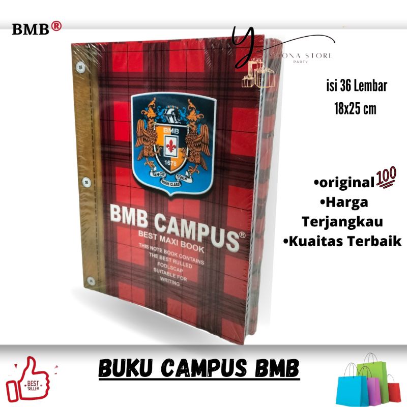 

BUKU TULIS CAMPUS BMB 36 LEMBAR ( BESAR)-Pcs