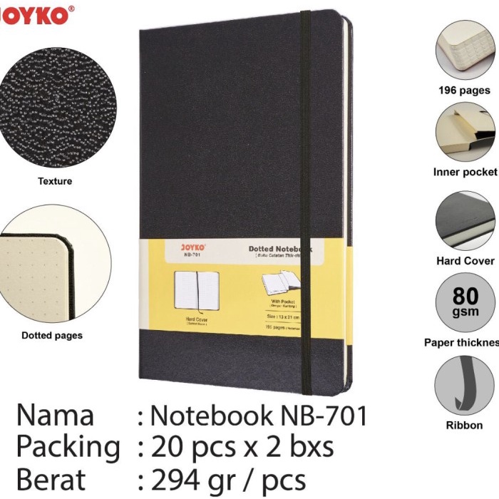 

best produk] Note book joyko nb 701 titik titik