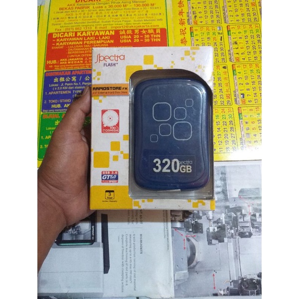 Hardisk Spectra Flash Toshiba 320Gb Normal (Bekas)