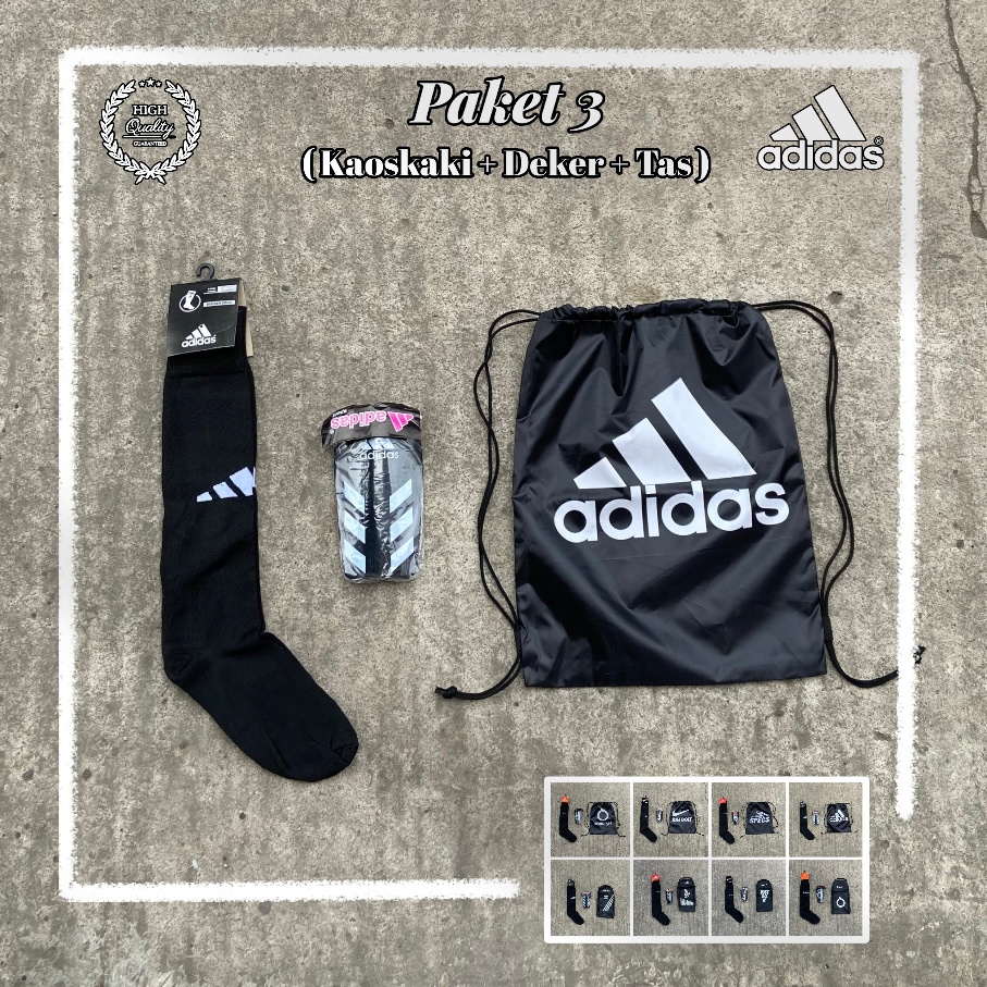 Kaoskaki Bola Futsal Paket 3 Tas Serut Adidas