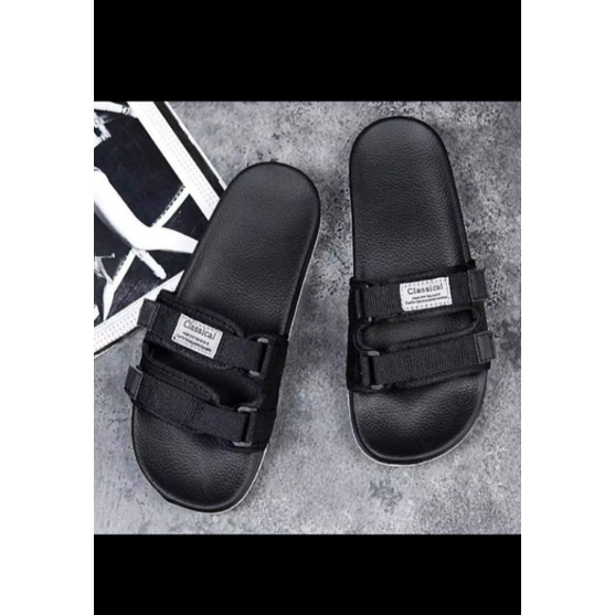 Sandal Sliper Slip on kain Pria wanita