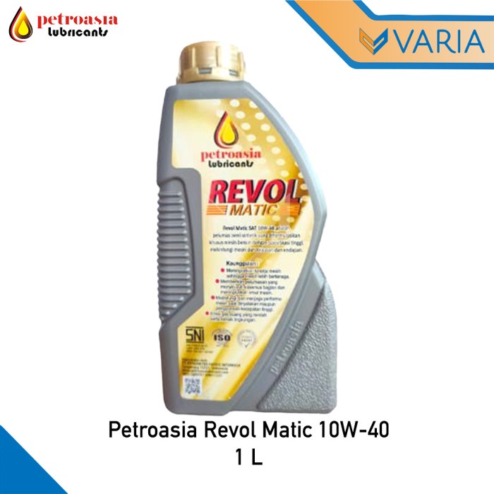 Petroasia Revol Matic SAE 10W-40 API SL JASO MB 1 L Oli Mesin Motor