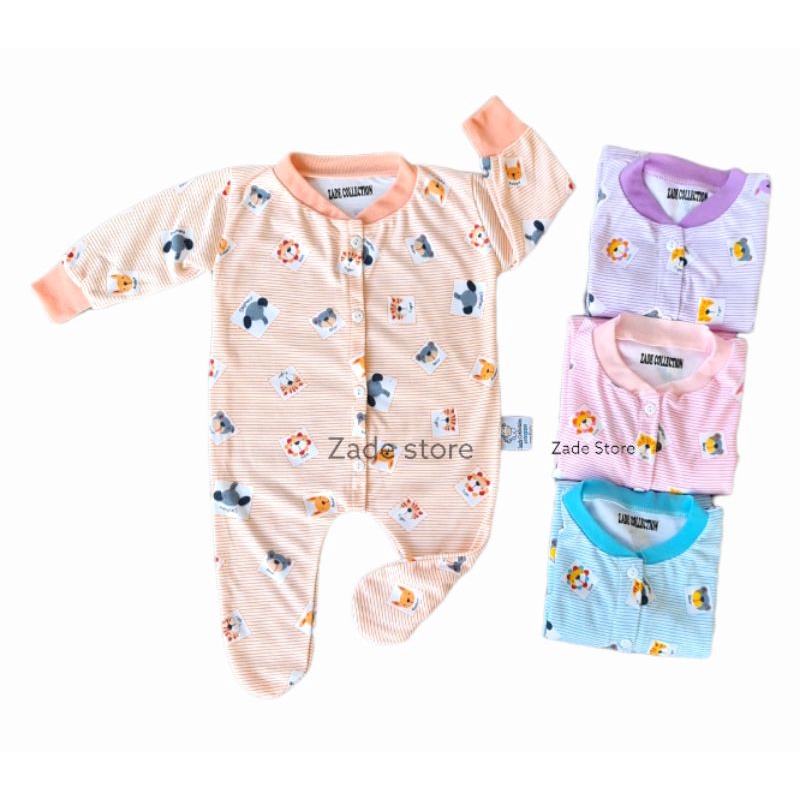 Sleepsuit Bayi Kaki BUKA 0-6 Bulan Jumpsuit Baby Newborn Jumper Anak Zade Collection