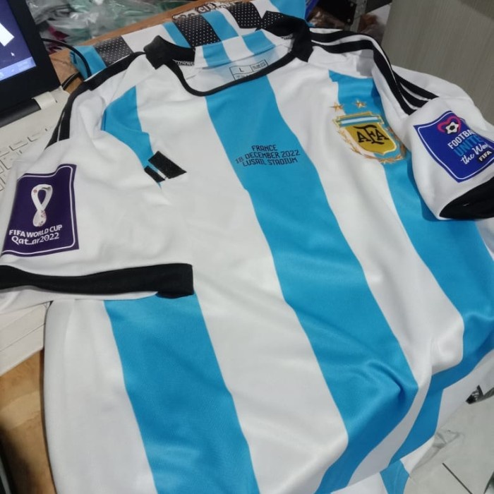 JERSEY BOLA ARGENTINA HOME 2022 / 2023 BAJU GRADE ORI IMPORT - XXXXL