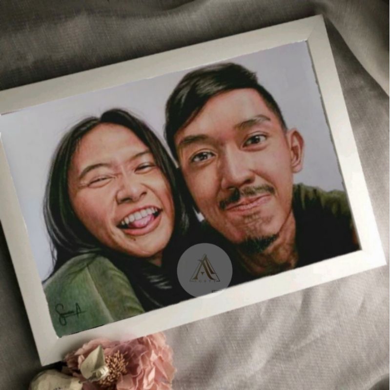 Lukisan/Sketsa Pensil Warna