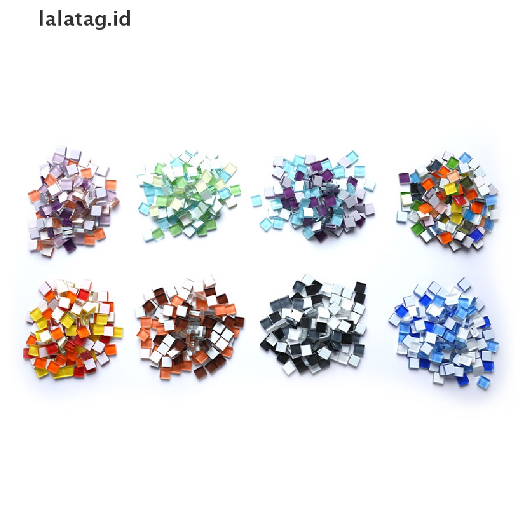 [lalatag] 100g/lot Ubin Mosaik Kaca Kristal Handmade Bahan Kreatif Untuk Anak-Anak DIY [ID]