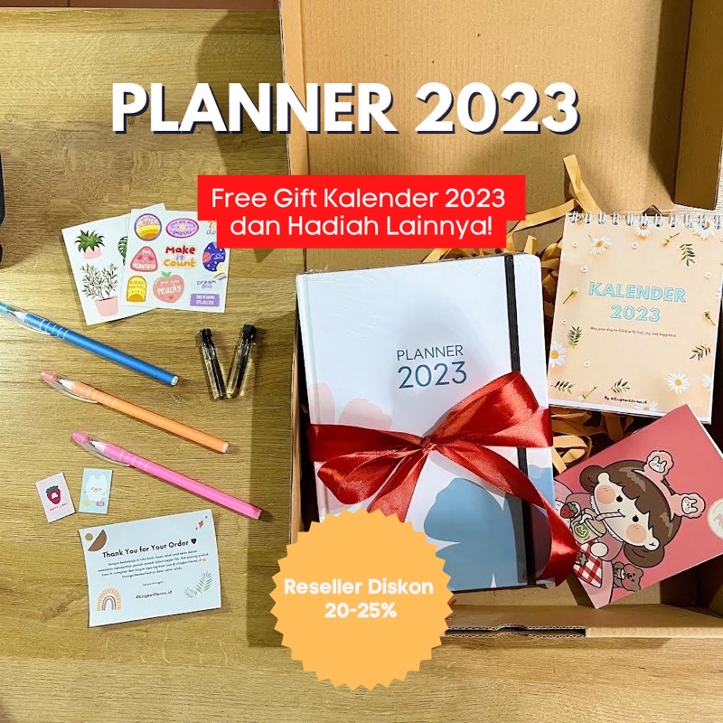 

READY STOCK PLANNER 2023 By RA PLANNER FREE GIFT | KADO ULANG TAHUN