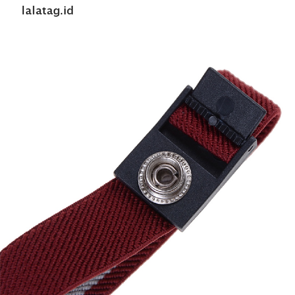 [lalatag] Tali Pergelangan Tangan Tahan Panas Anti Statis ESD Adjustable electronic Discharge Band Ground [ID]