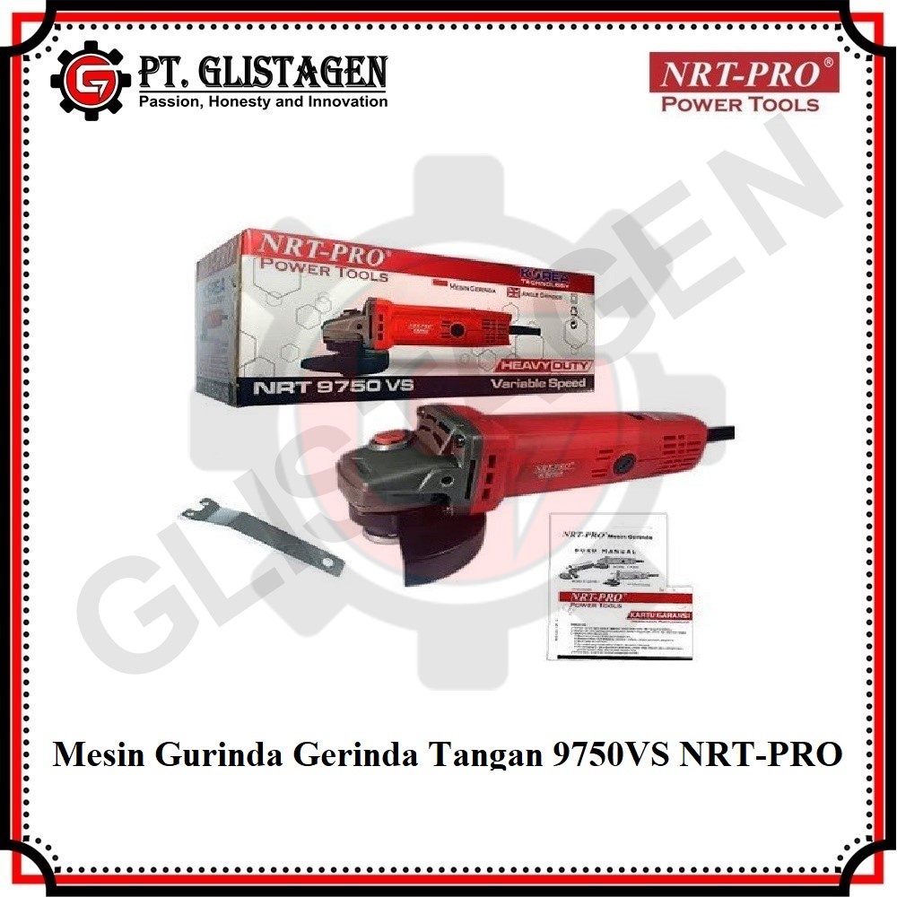 NRT-PRO 9750 VS Mesin Gurinda Gerinda Tangan 4 Inch NRT PRO 9750 VS Variable Speed Disc Grinder