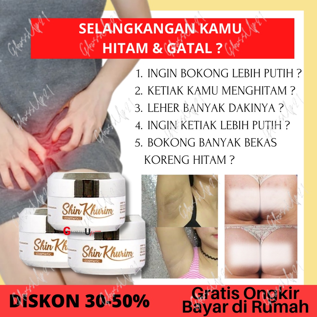 CREAM PENCERAH KETIAK SHINKURIM - PEMUTIH SELANGKANGAN - PEMUTIH BADAN PERMANEN PERAWATAN TUBUH