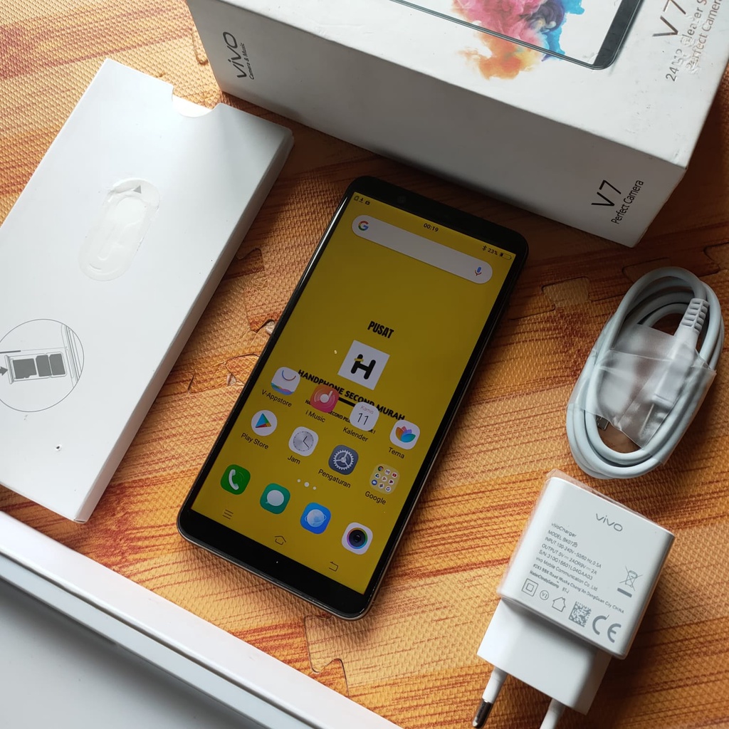 Hp Second VIVO V7 4/32GB Fullset Bekas Murah Bergaransi