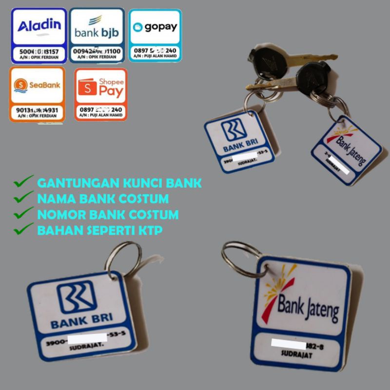 

Gantungan ID CARD BANK Bisa Costum