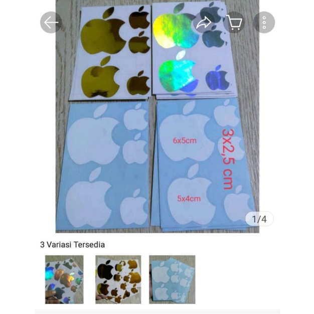 

sticker apple cutting