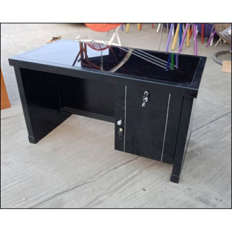 Meja kantor kayu meja tulis meja kerja 1/2biro