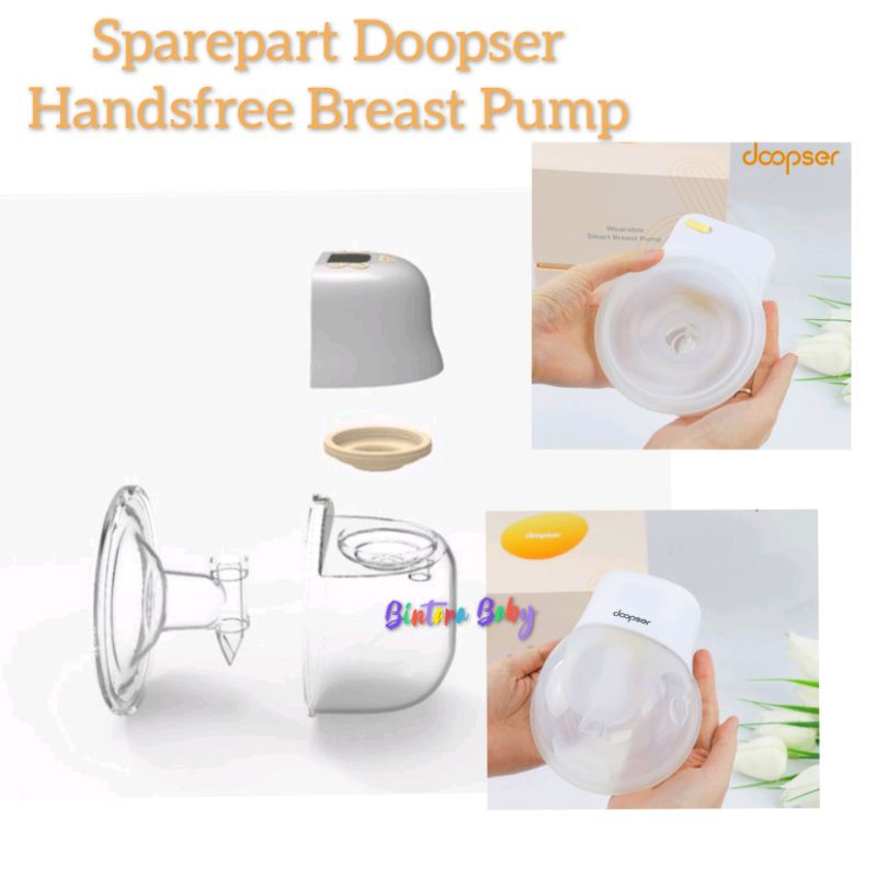 Sparepart Pompa Asi Doopser Handsfree / Wearable Breast pump Doopser Corong Doopser Hands free Corong Diafragma Karet Kuning