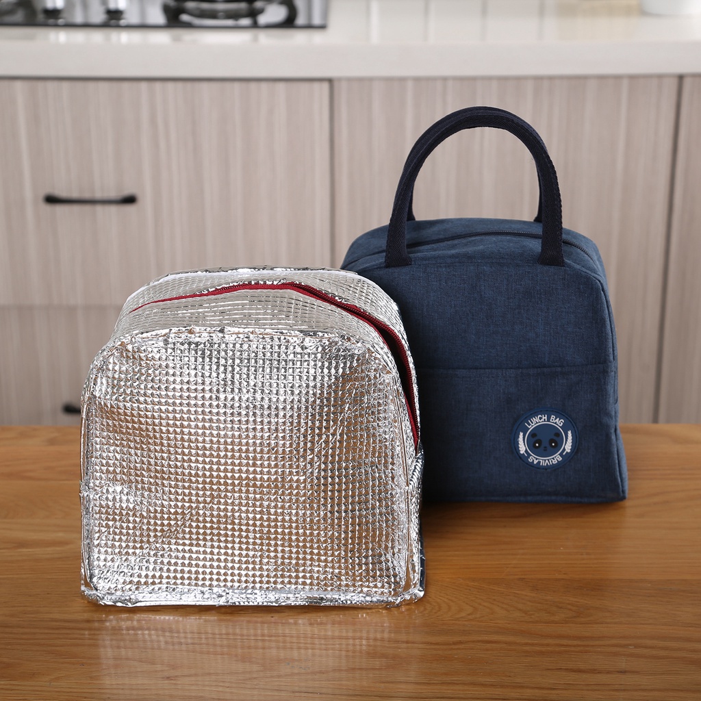 BABEE - TAS BEKAL LUNCH BAG / TAS LUNCH BOX COOLER BAG ALUMINIUM FOIL