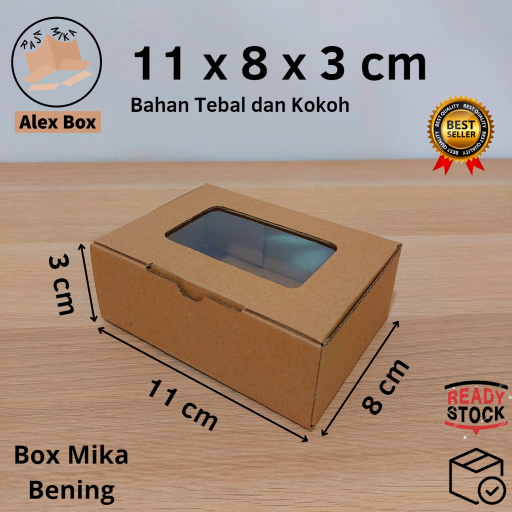

Kardus Mika 11 x 8 x 3 cm... model diecut, untuk kue hampers dll