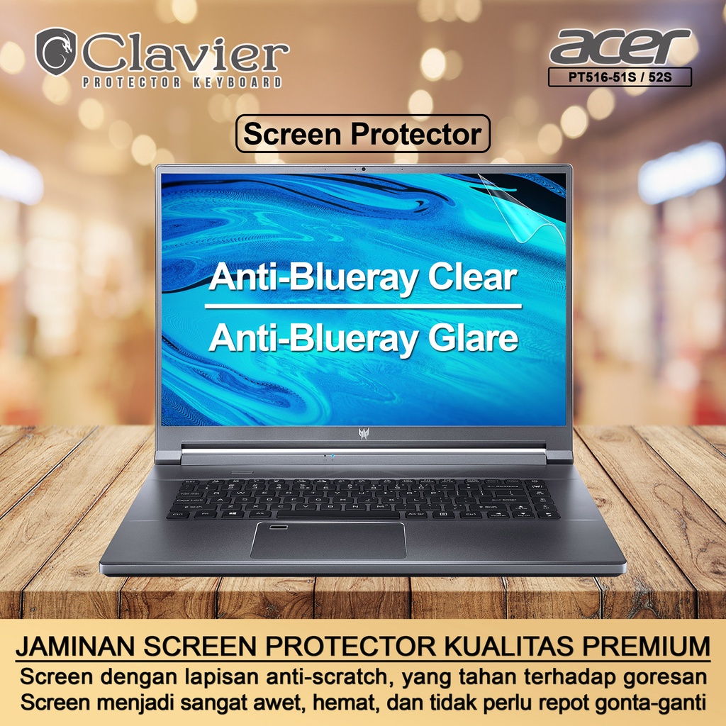 Cover Keyboard Screen Protector Garskin Laptop Anti Gores Acer Predator Triton 500 SE PT516-51S-781G