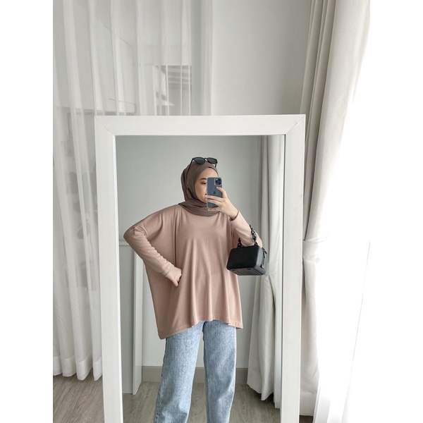 Knit Batwing Oversize Top