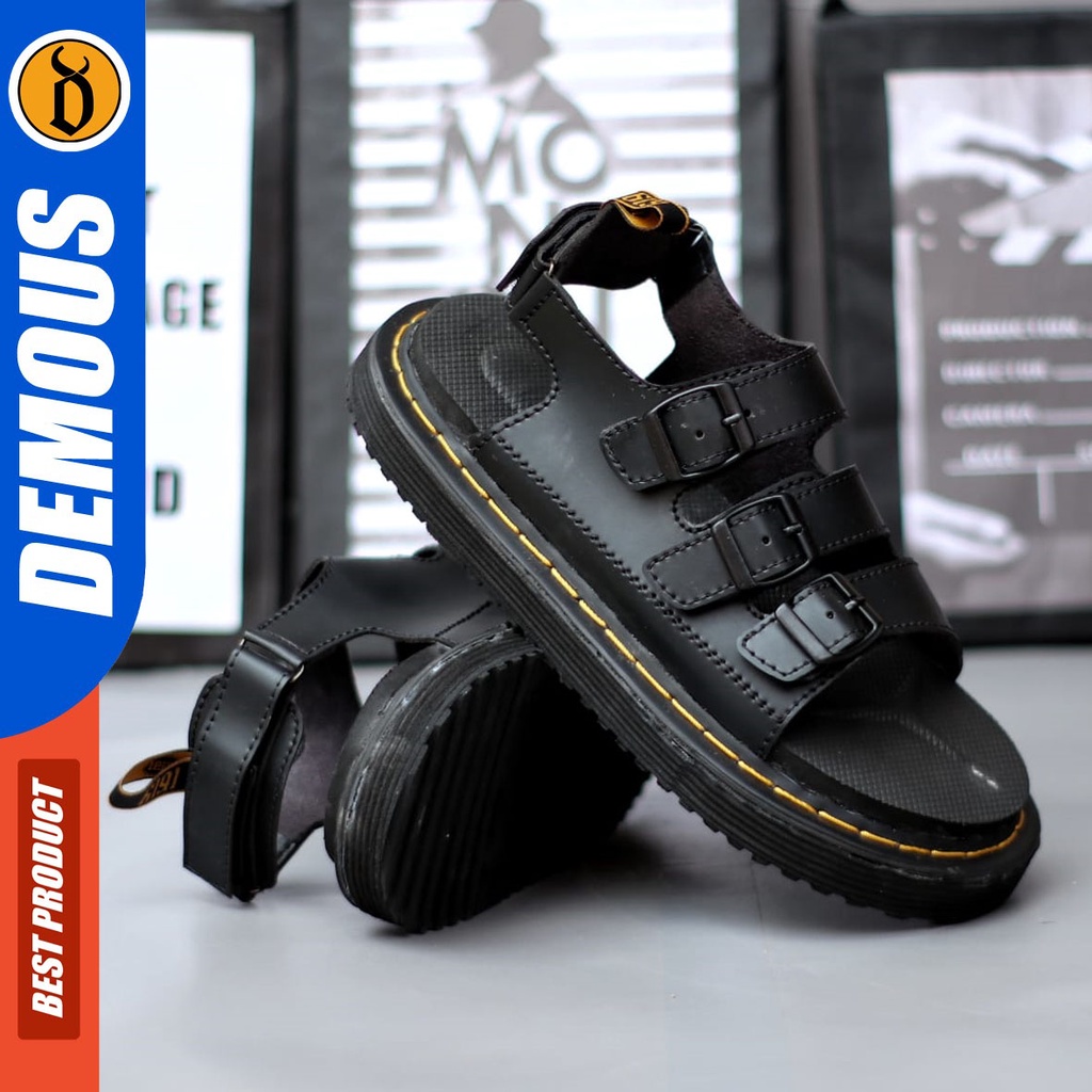 DEMOUS Zangief - Sepatu Sandal Bustong Docmart Sendal Slop Casual Pria