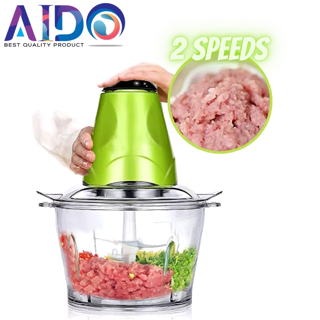 Blender Daging 2 Speed / Meat Glinder Food Processor / Penggiling Daging Elektrik/ chopper / blender kapsul / blender capsul 2liter / chopper capsul