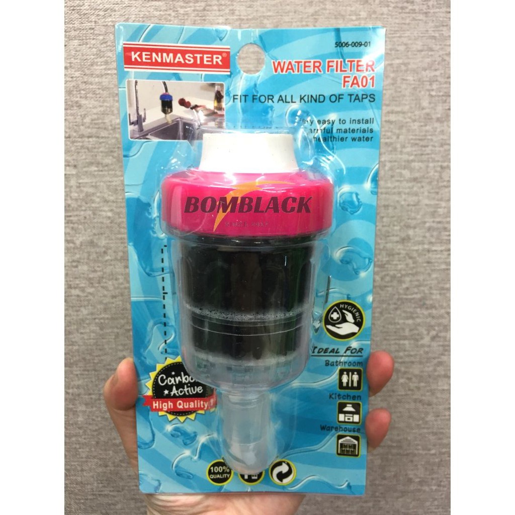 KENMASTER Saringan Air Water Filter Kran Keran Air Karbon Aktif FA01