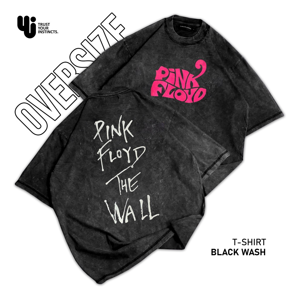 T-Shirt Oversize PINK FLOYD Black Wash