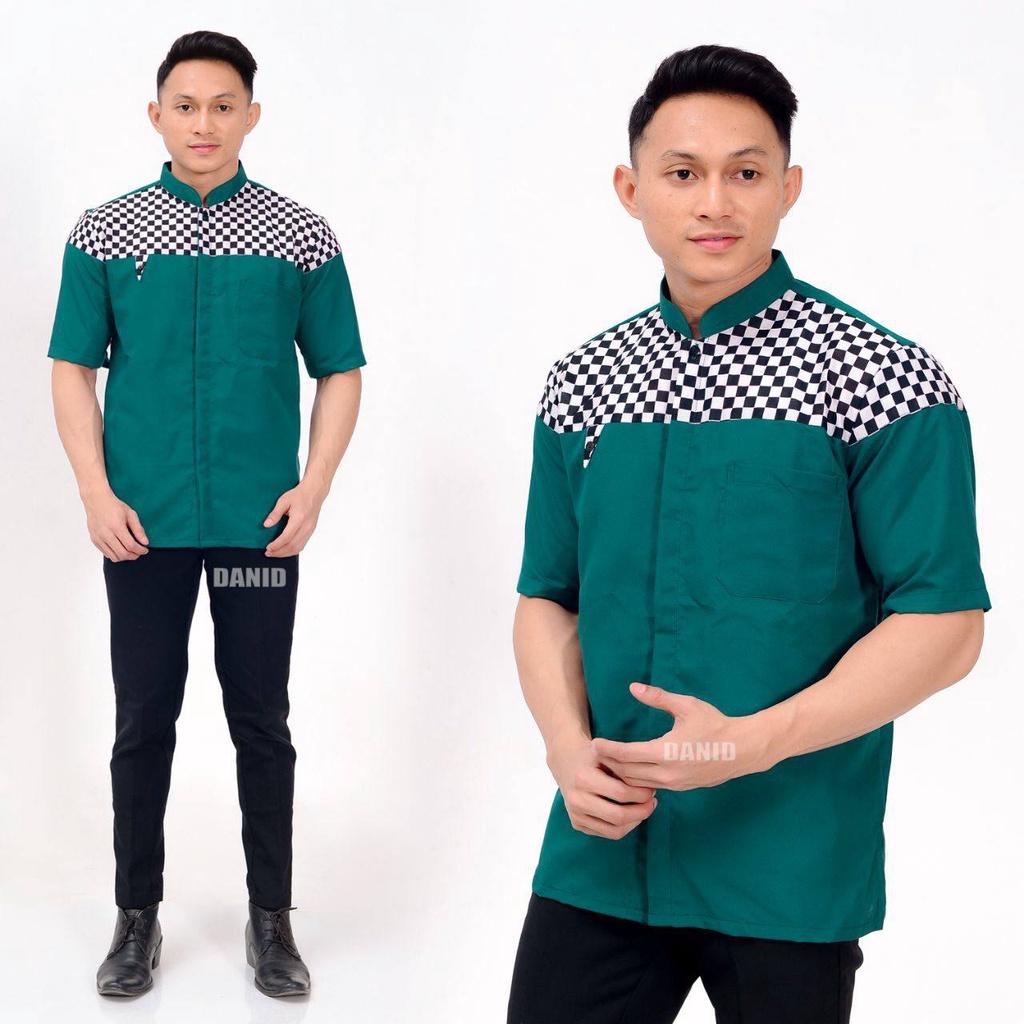 baju koko pria kurta lengan pendek original tajol koko pasar turi