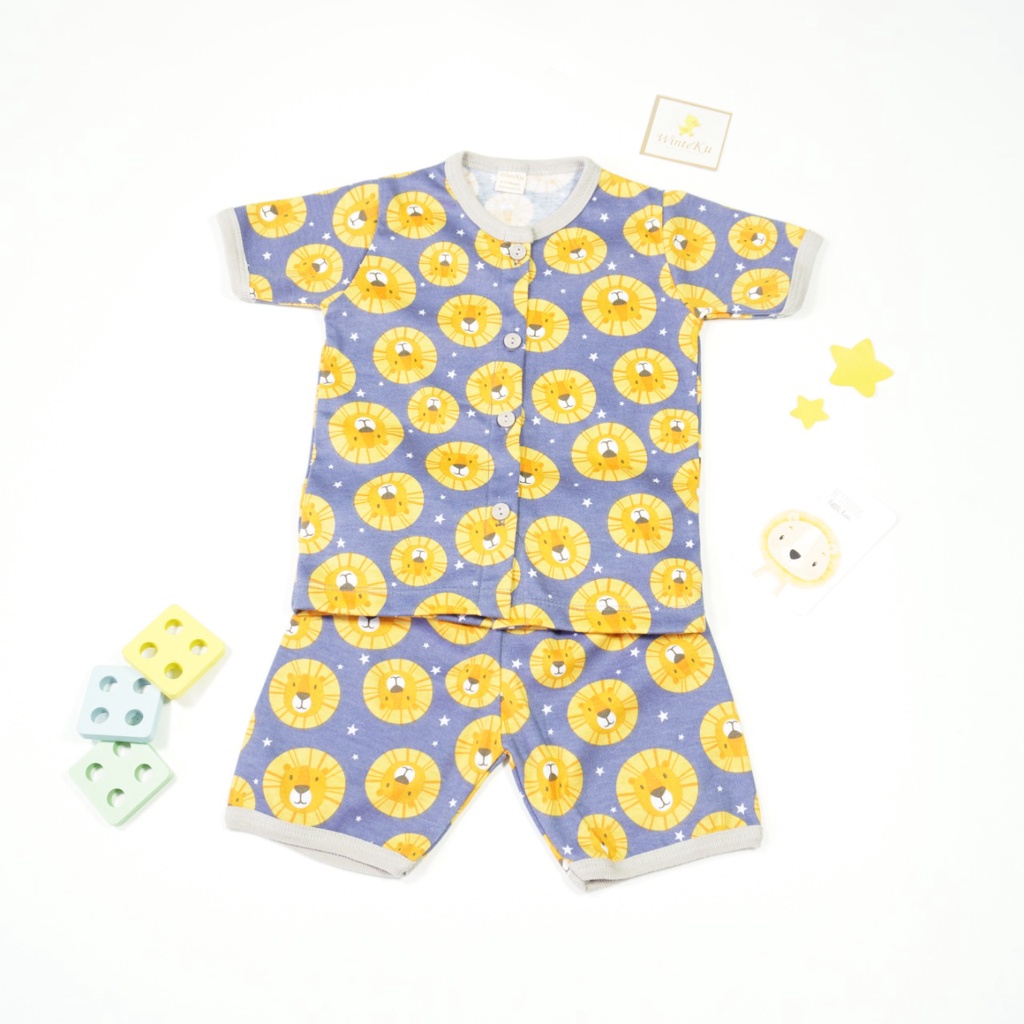 WINTEKU Basic SET Kids and Baby- Setelan PENDEK Anak dan Bayi BOY Safari