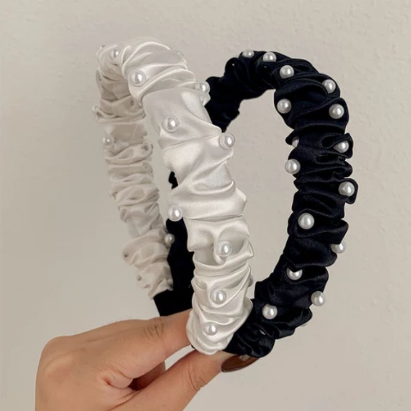 BANDO KOREA MUTIARA HEADBAND BANDO SCRUNCHIE KOREA BANDO KEKINIAN BANDO VIRAL BANDO MURAH