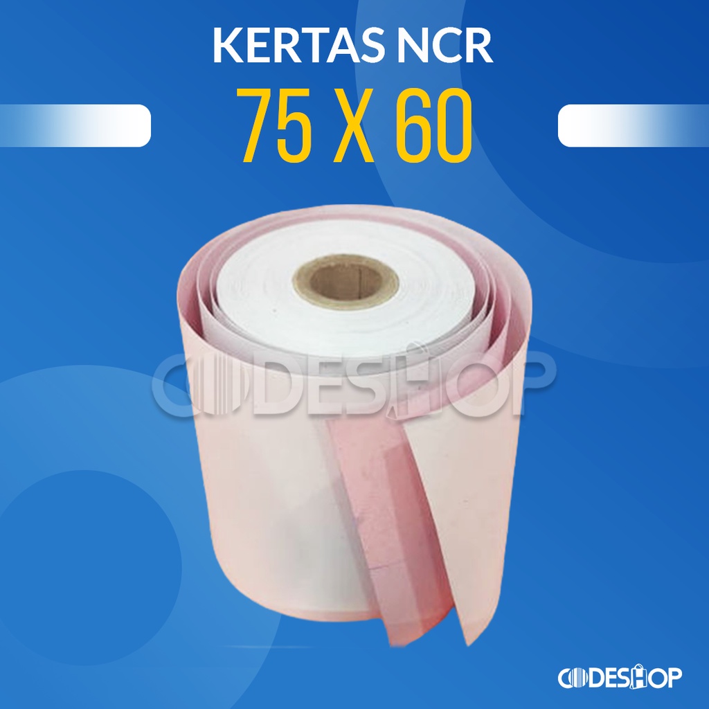 KERTAS STRUK NCR 75 X 60 MM 2 PLY ROLL PRINTER DOT MATRIX EPSON