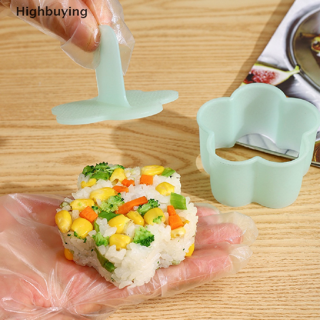 Hbid 8Pcs/Set Sushi Rice Ball Cetakan Dapur Makanan Gadget DIY Bento Membuat Cetakan Glory