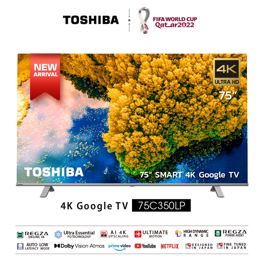 TV LED TOSHIBA 4K 75 INCH 75C350LP