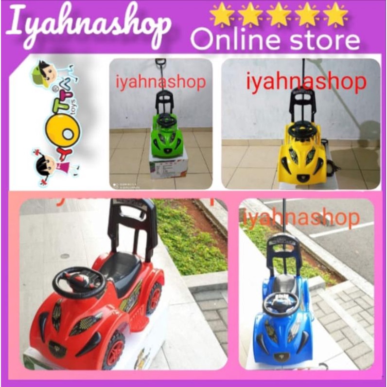 Mobil dorong kuning yotta sang pengejar