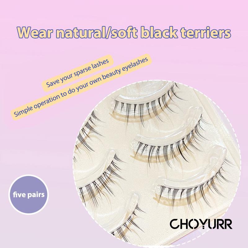 【COD】5 Pasang Bulu Mata Palsu Premium Fairy Eyelashes / Douyin Eyelashes / Natural Japan Eyelash / Air False Eyelashes Comic-CH