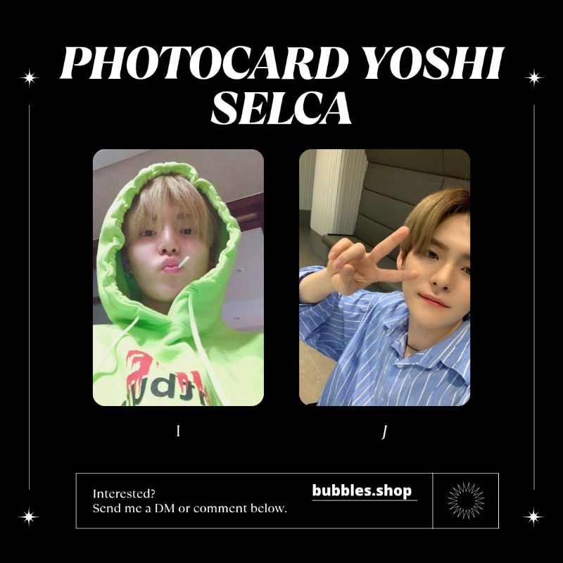 PHOTOCARD UNOFFICIAL YOSHI TREASURE SELCA