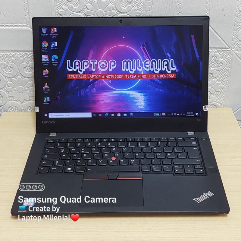 Lenovo ThinkPad T460 Intel Core i5-6300U RAM 8GB SSD 256GB 14&quot; Mulus Berkualitas Bergaransi