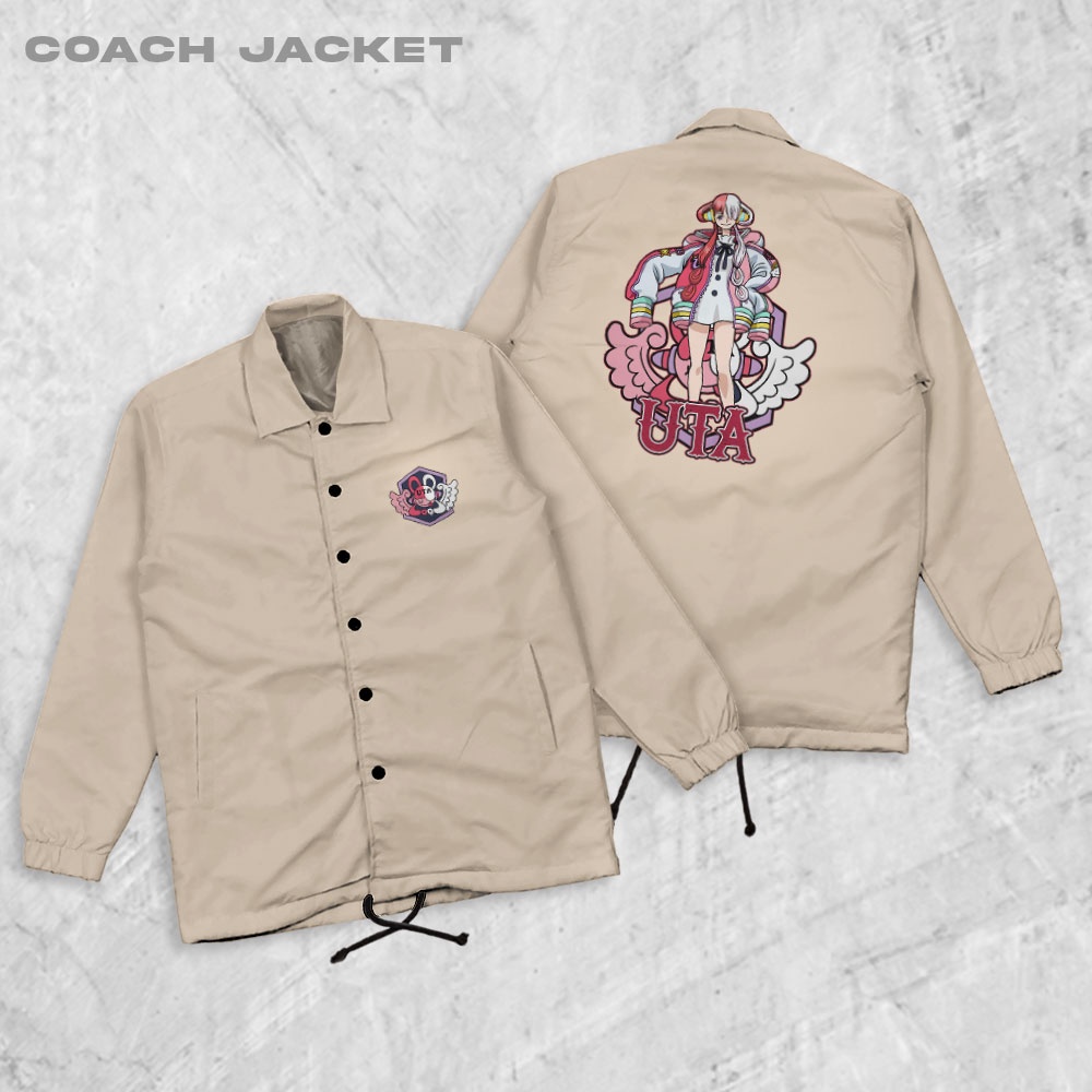 HIPNOP One Piece Uta Coach Jaket Polos Pria Jaket Parasut Unisex