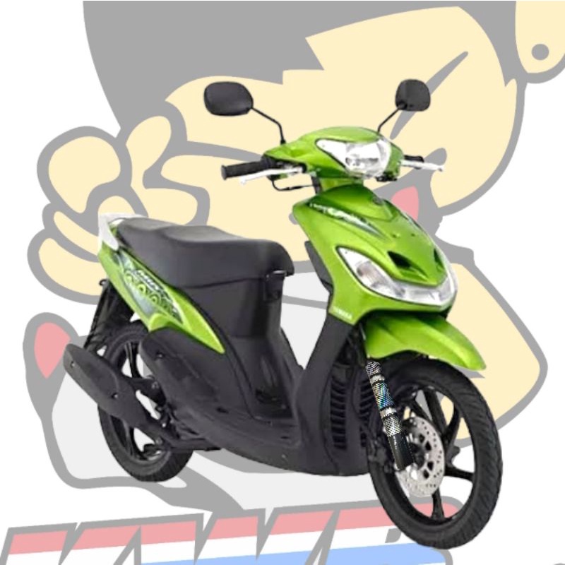 Cover shock depan cover bottom depan semua motor matic mio smile mio sporty mio j mio m3 mio soul gt mio fino warna lengkap sepasang