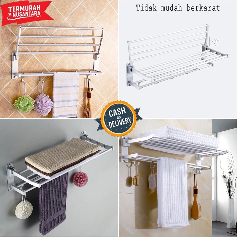 RAK HANDUK DINDING KAMAR MANDI