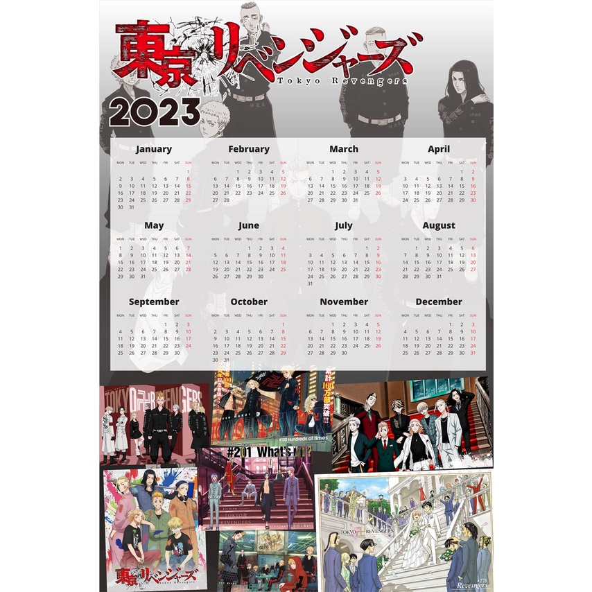 

KALENDER DINDING ANIME 2023 TOKYO REVENGERS