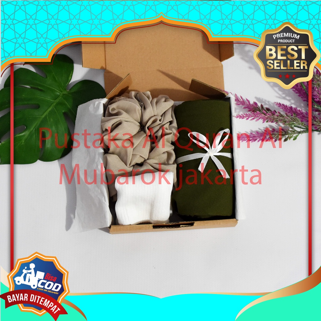 Ready Hampers 1 Paket Jilbab Kerudung Hijab Aesthetic Gift Box Cantik Paket Ulang Tahun Cewek Krudun