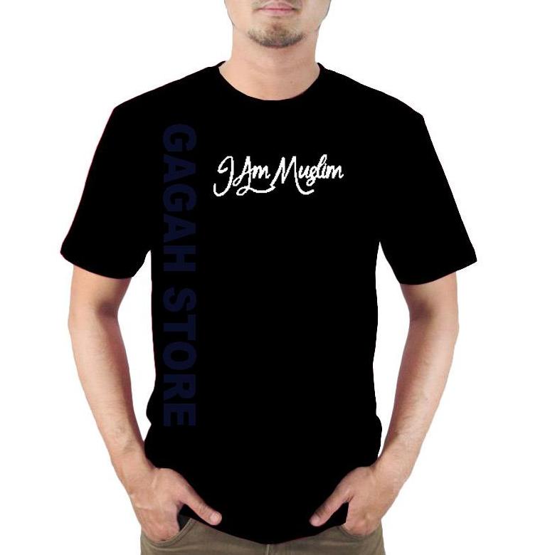 Kaos Pria Distro / Baju Kaos Pria / Kaos Pria / Baju / Kaos / Kaos Distro Pria Keren I AM MUSLIM
