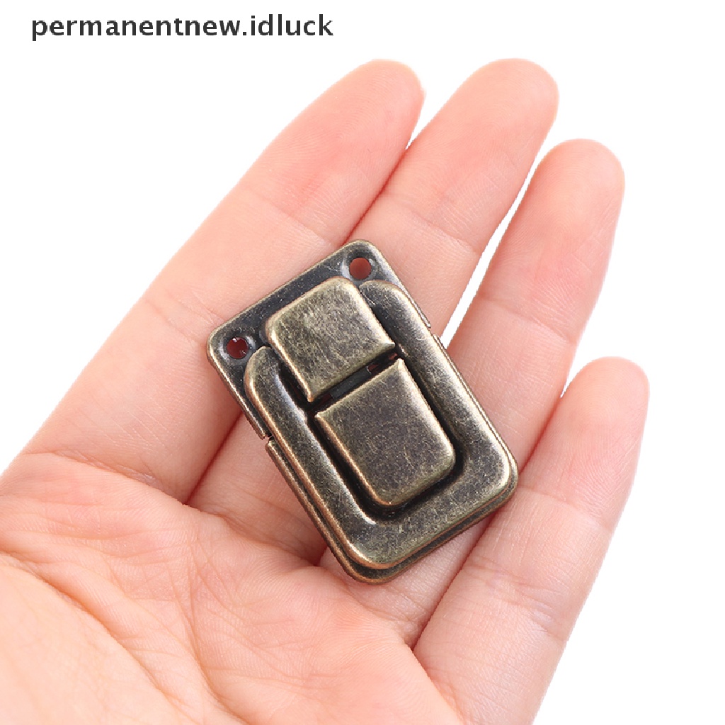 [luckypermanentnew] Small Wine Chest Case Gift Box Toggle Latch Koper Kunci Pengait Hardware [ID]