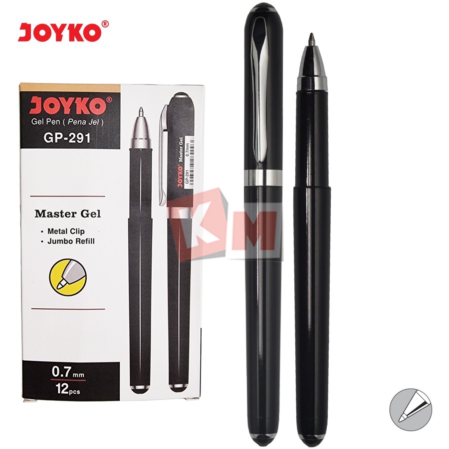 Gel Pen Pulpen Ballpoint Joyko GP-291 0.7 mm Master Gel Hitam